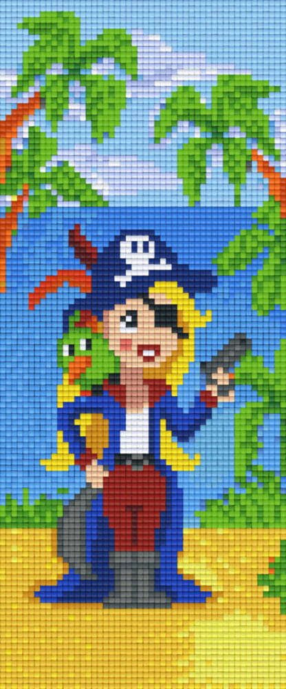 Pirate Girl Three [3] Baseplate PixelHobby Mini-mosaic Art Kit